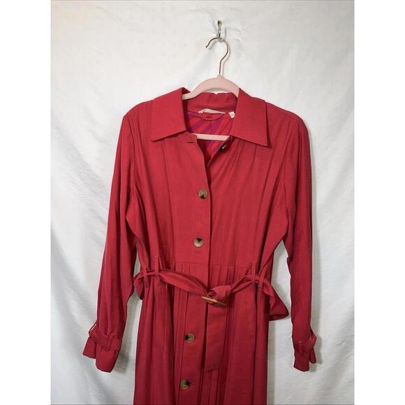 Soft Surroundings Button Down Belted Dress Size Small - Picture 6 of 6
